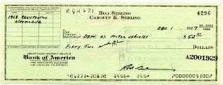 Rod Serling autograph