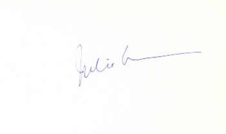 Julie London autograph