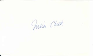 Julia Child autograph