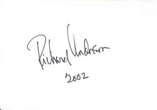 Richard Anderson autograph