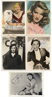 Vintage Signed Photo Lot autograph