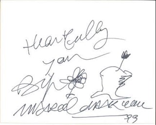 Marcel Marceau autograph