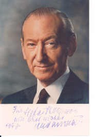 Kurt Waldheim autograph