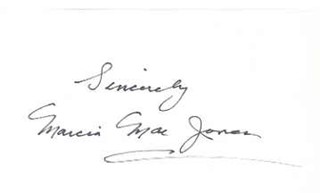 Marcia Mae Jones autograph