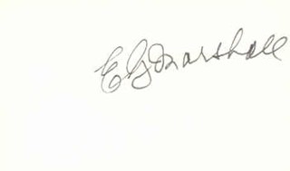 E.G. Marshall autograph