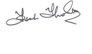 Frank Thornton autograph