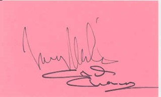 Cyd Charisse & Tony Martin autograph
