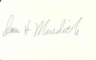 James Meredith autograph
