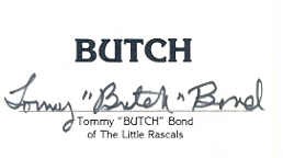Tommy 'Butch' Bond autograph