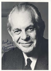 Raymond Massey autograph