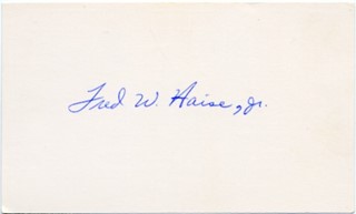 Fred Haise autograph