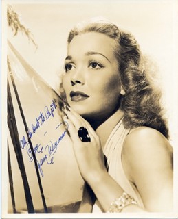 Jane Wyman autograph