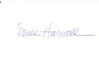 Ernie Harwell autograph