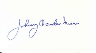 Johnny Vander-Meer autograph
