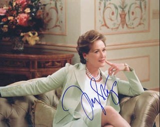 Meryl Streep autograph