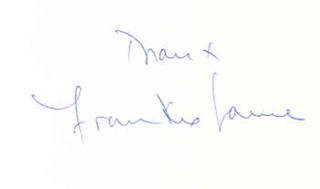 Frankie Laine autograph