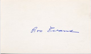 Ron Evans autograph