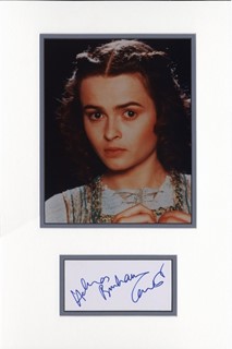 Helena Bonham Carter autograph