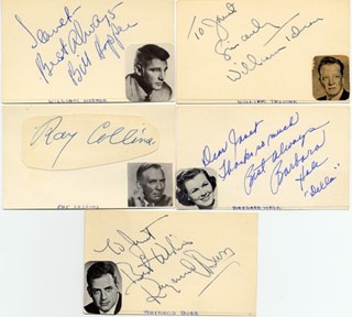 Perry Mason autograph