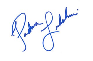 Padma Lakshmi autograph