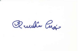 Quentin Crisp autograph