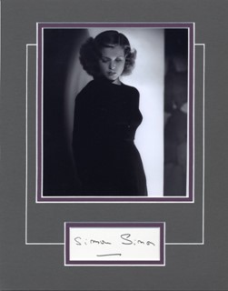 Simone Simon autograph