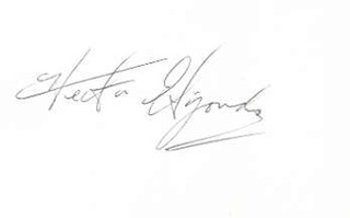 Hector Elizondo autograph