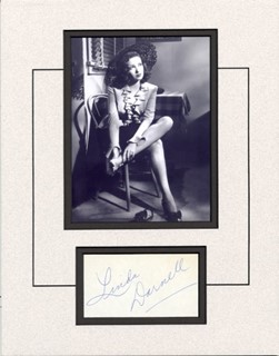 Linda Darnell autograph
