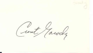 Curt Gowdy autograph