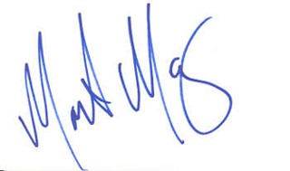 Monet Mazur autograph