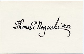 Dr. Thomas Noguchi autograph