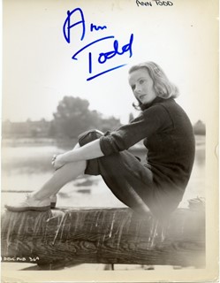 Ann Todd autograph