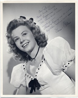 Vera-Ellen autograph