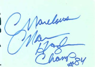Marvelous Marvin Hagler autograph