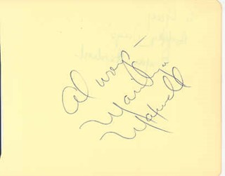 Marilyn Maxwell autograph