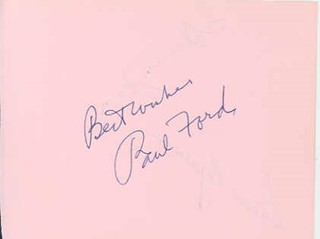 Paul Ford autograph