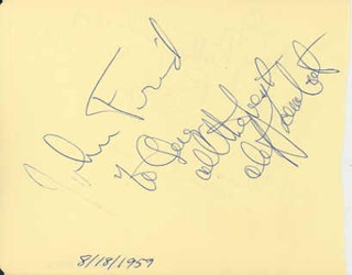 Jonathan Frid autograph