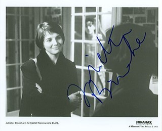 Juliette Binoche autograph