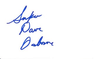 Super Dave Osborne autograph