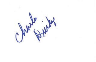 Charlie Dierkop autograph