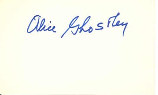 Alice Ghostley autograph