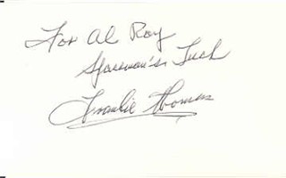 Frankie Thomas autograph