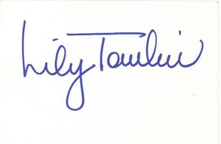 Lily Tomlin autograph