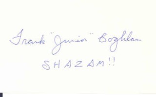 Frank 'Junior' Coghlan autograph