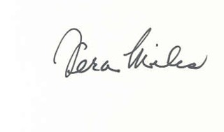 Vera Miles autograph