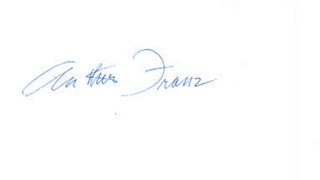 Arthur Franz autograph
