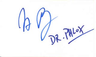 John Billingsley autograph