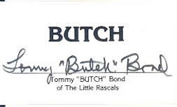 Tommy Bond autograph