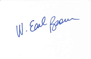 W. Earl Brown autograph