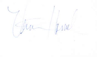 Veronica Hamel autograph